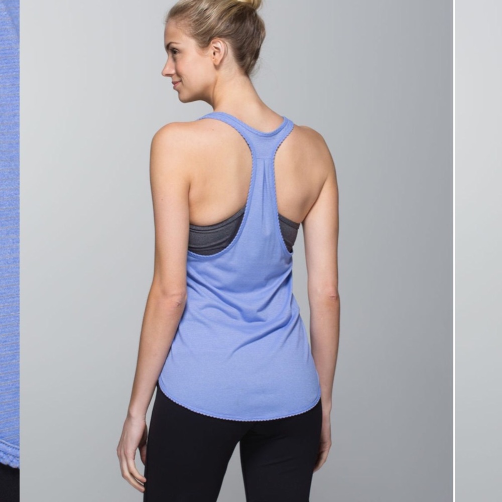 lululemon athletica Periwinkle Blue Racerback Tank Top